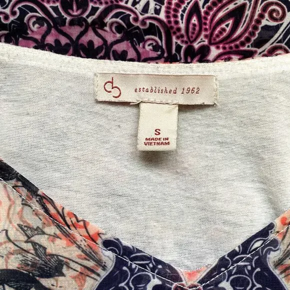 y2K Rhinestone Pink Mandala Butterfly Whimsigoth Fairycore Coquette Blouse Sz S - Picture 13 of 15